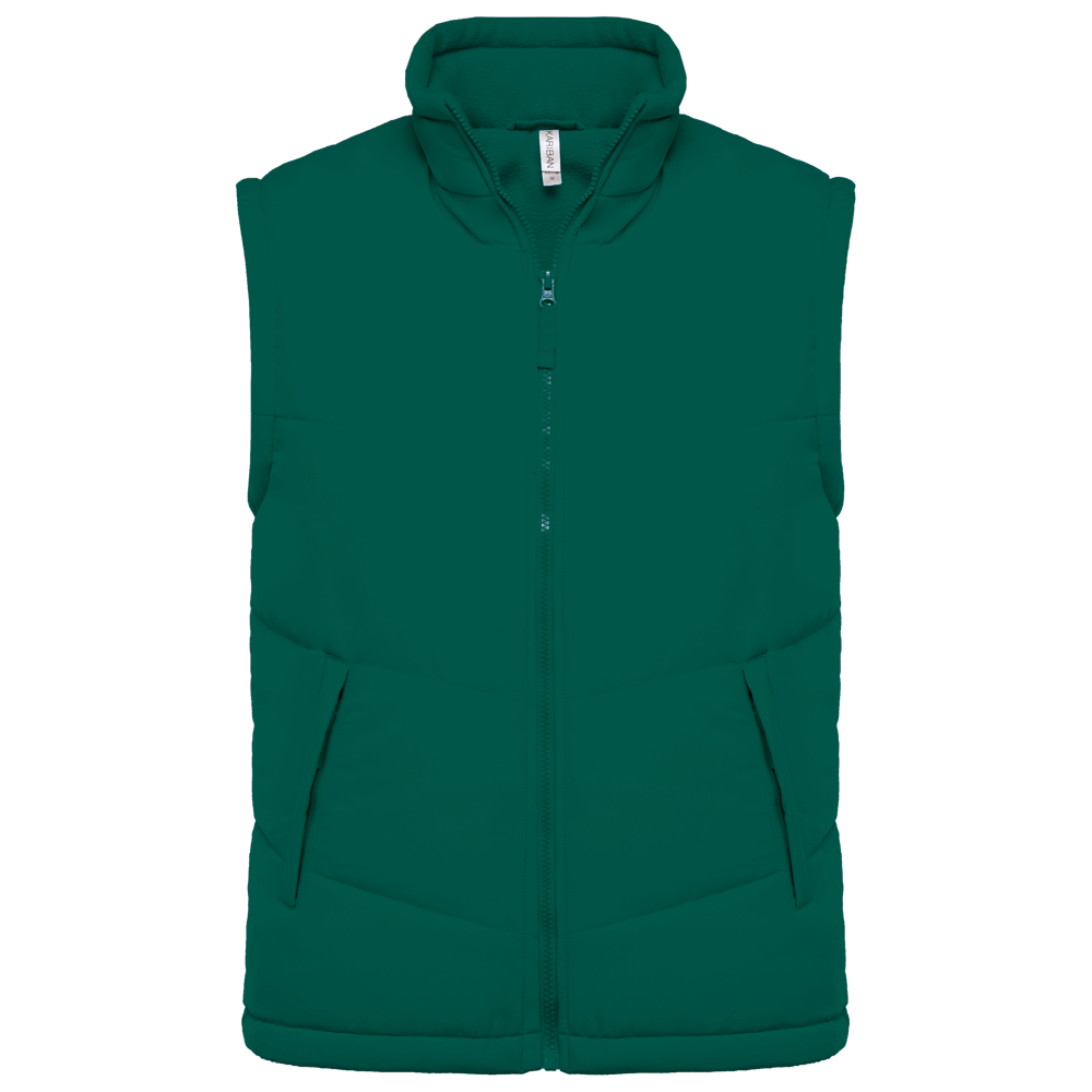K6118 - Met fleece gevoerde bodywarmer - Dark Green