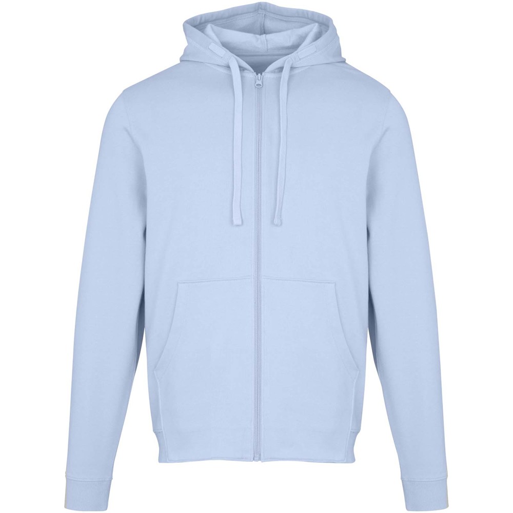 Jasper 280 g/m² unisex full-zip hoodie van OCS gerecycled organisch katoen