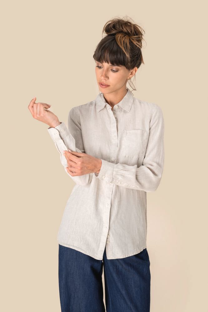 SP505 - Linnen damesblouse