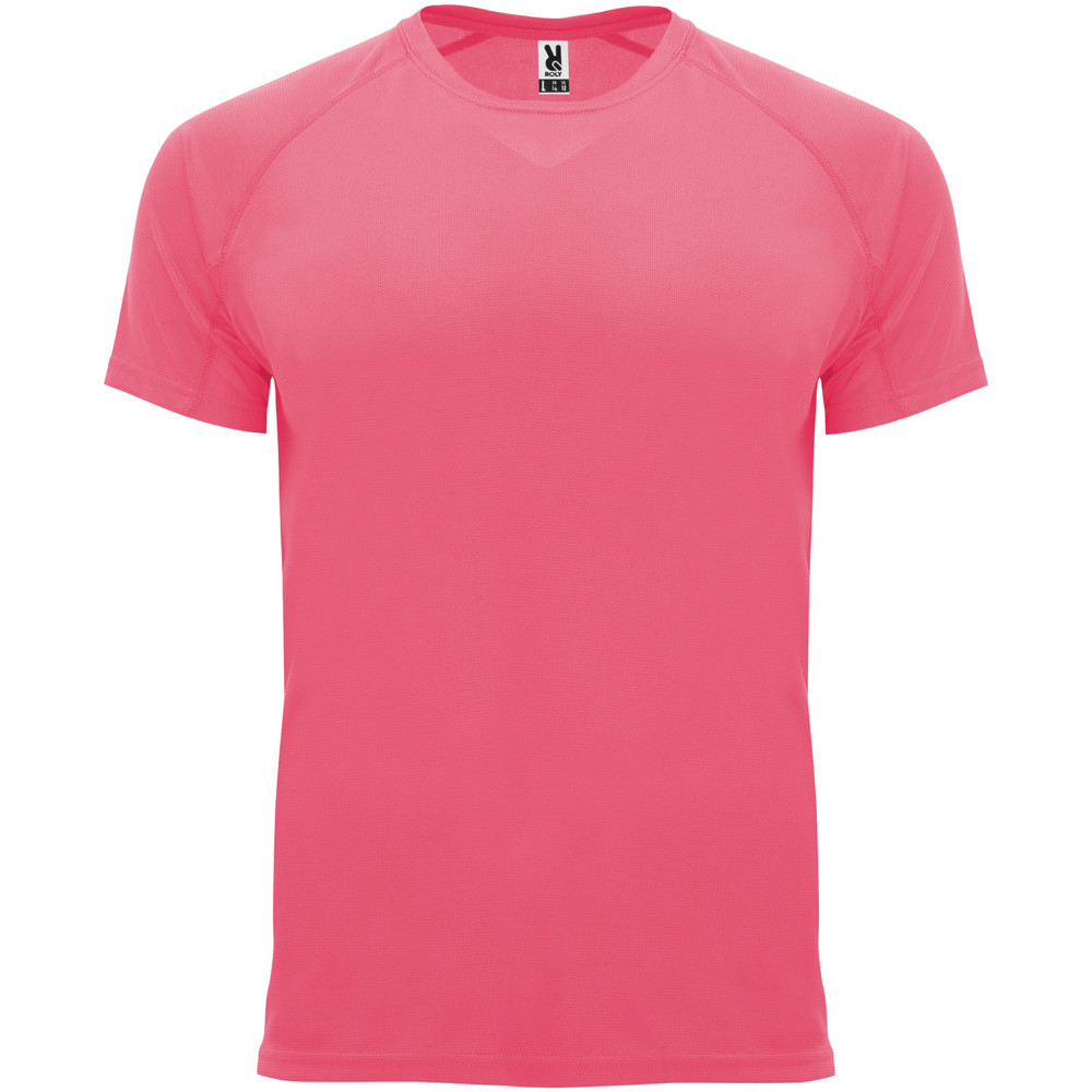 Bahrain 135 g/m² sportshirt met korte mouwen voor kinderen - Fluor lady pink
