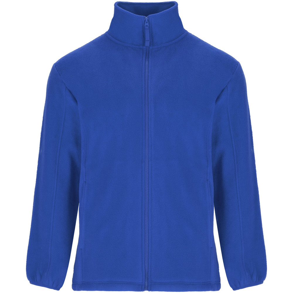Artic fleece herenjack met volledige rits - koningsblauw