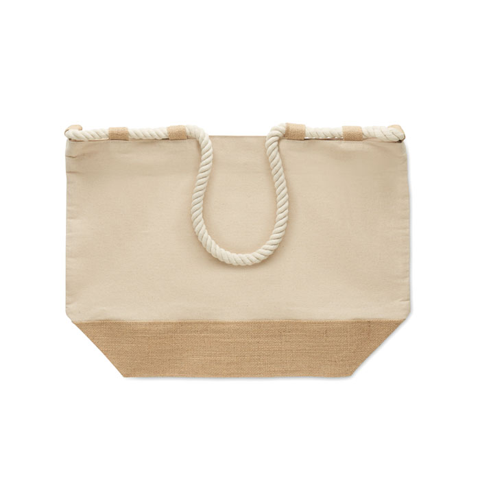 MAKENKE - Strandtas canvas/jute