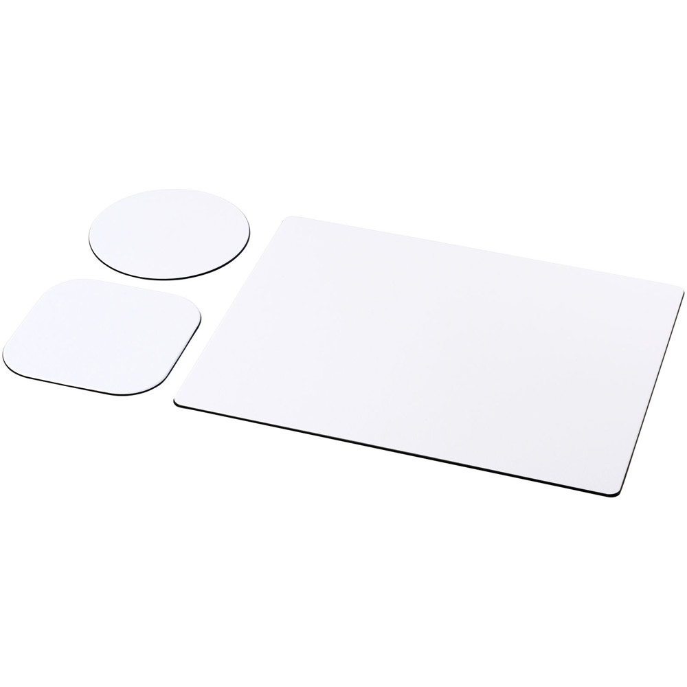 Brite-Mat® combiset 1 van muismat en onderzetter