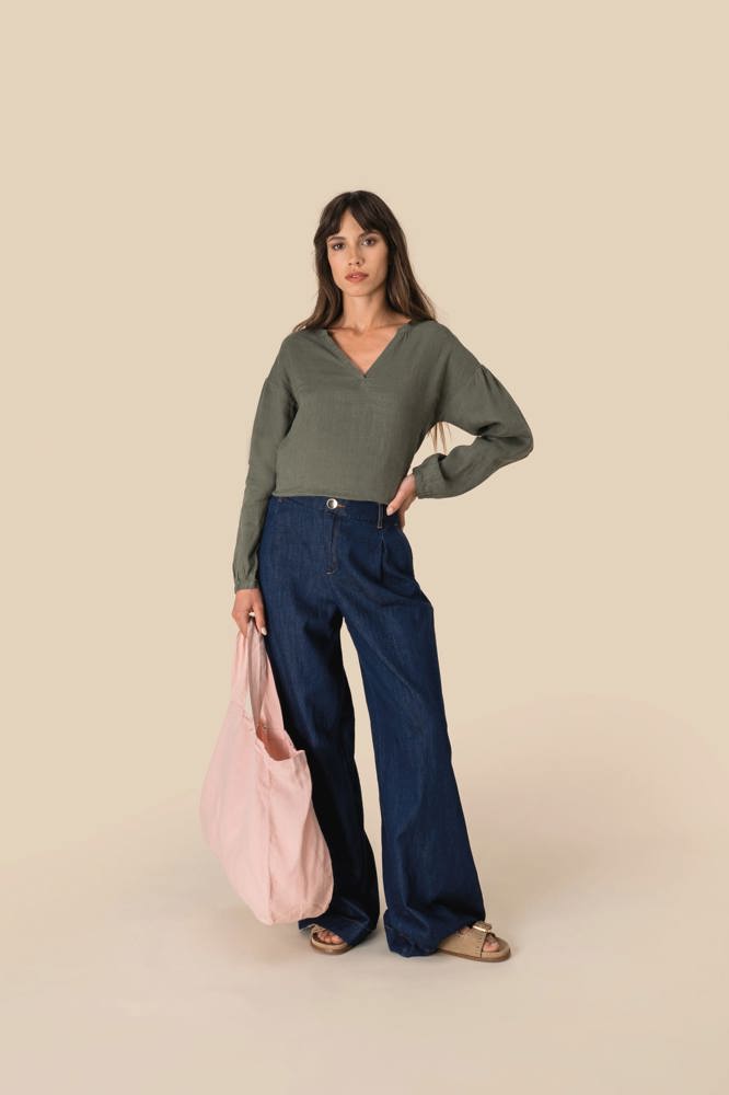 SP524 - Linnen damesblouse