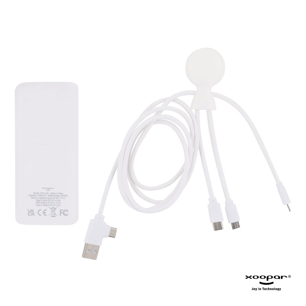 3199 | Xoopar Mr. Bio Powerbank and Cable pack 7000mAh
