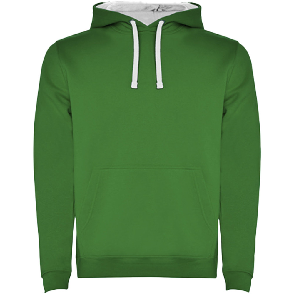 Urban 280 g/m² hoodie voor heren - Kellygroen, Wit