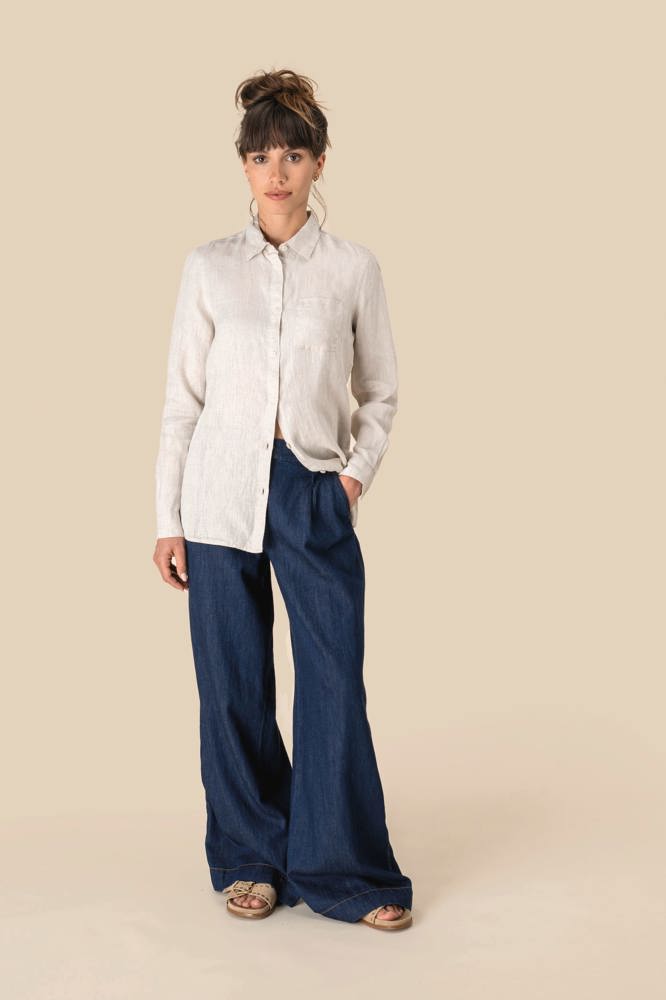 SP505 - Linnen damesblouse