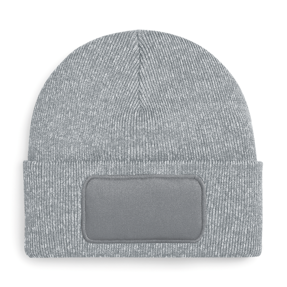 B445 - Original Patch Beanie - Heather Grey