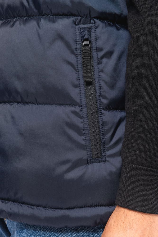 K6162 - Tweekleurige gewatteerde bodywarmer uniseks
