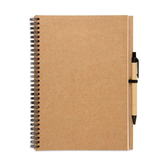 BLOQUERO PLUS - Notitieblok en balpen - Beige