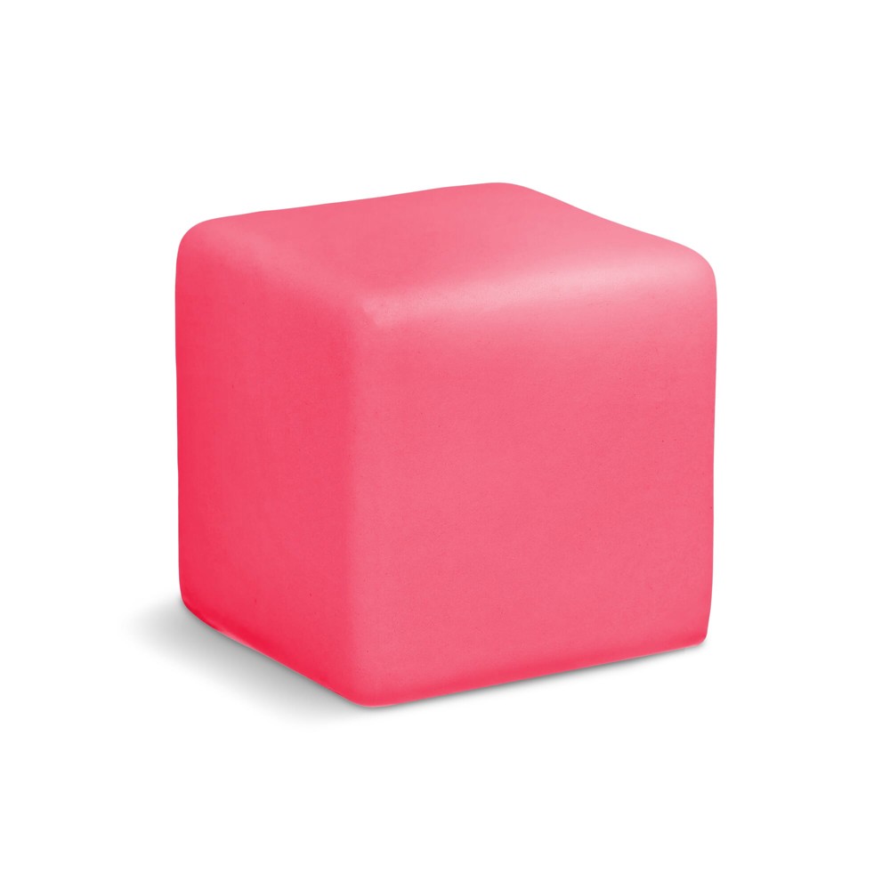 Anti-stress vierkant - roze