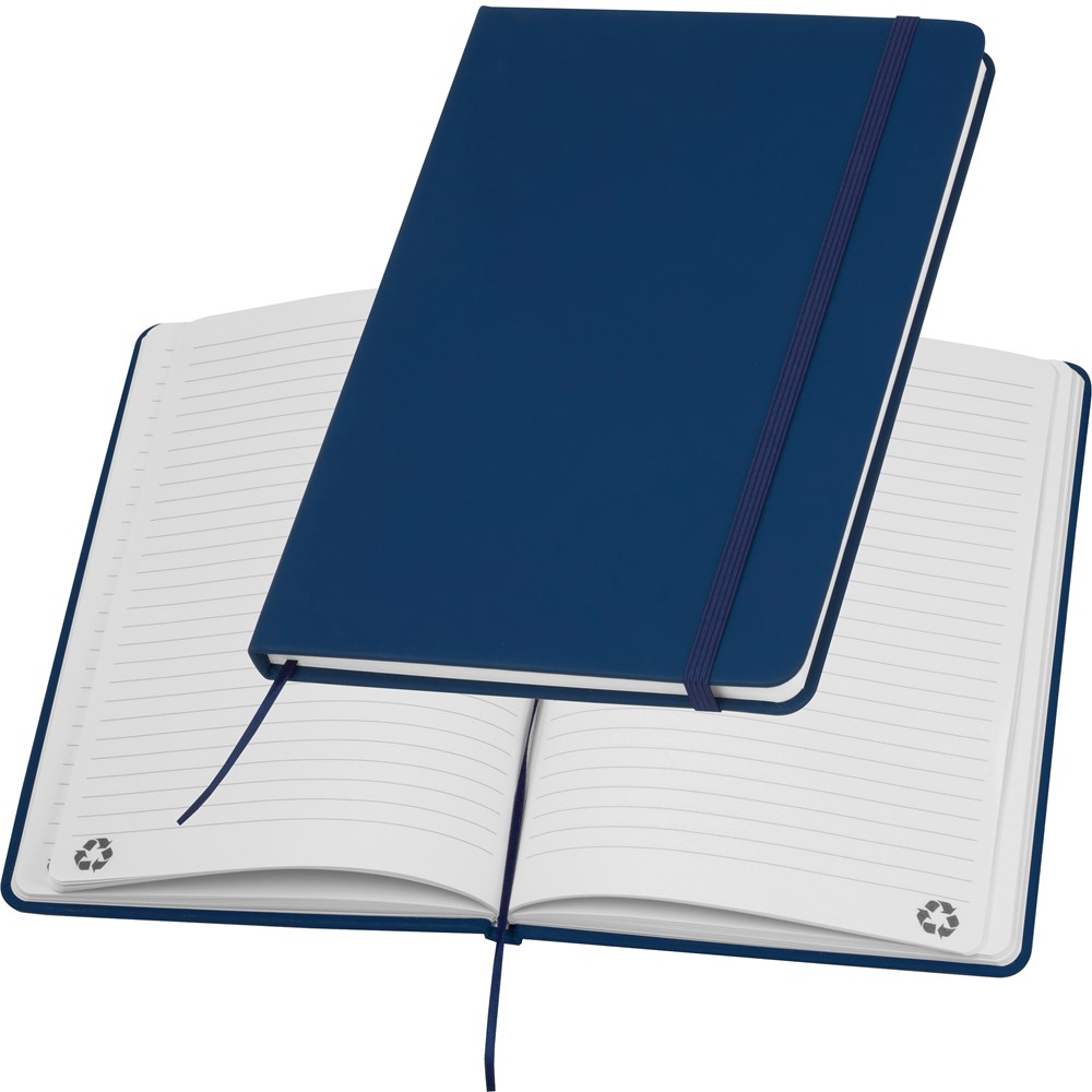 A5 notitieboekje van gerecycled papier - Donkerblauw