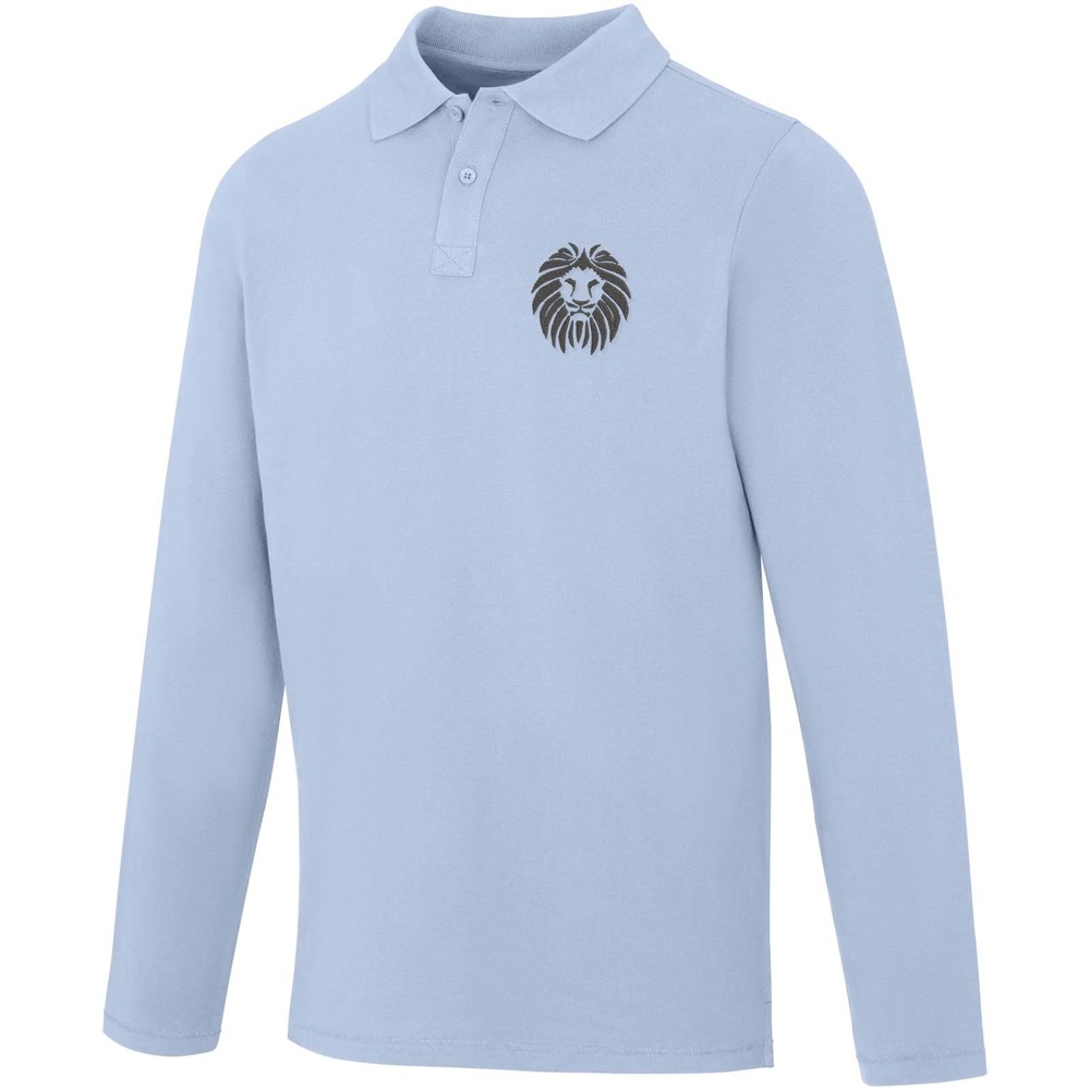 Calgary 180 g/m² herenpolo met lange mouwen