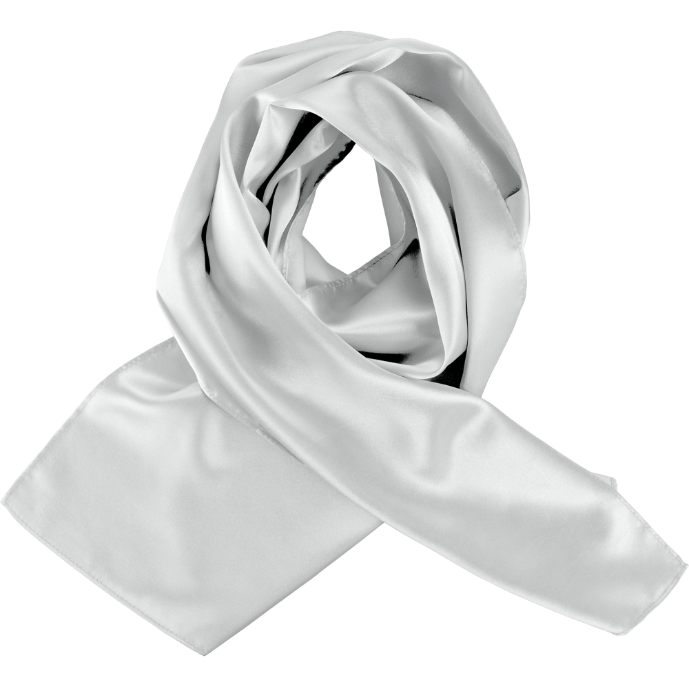 K861 - Satijnen sjaal - Silver