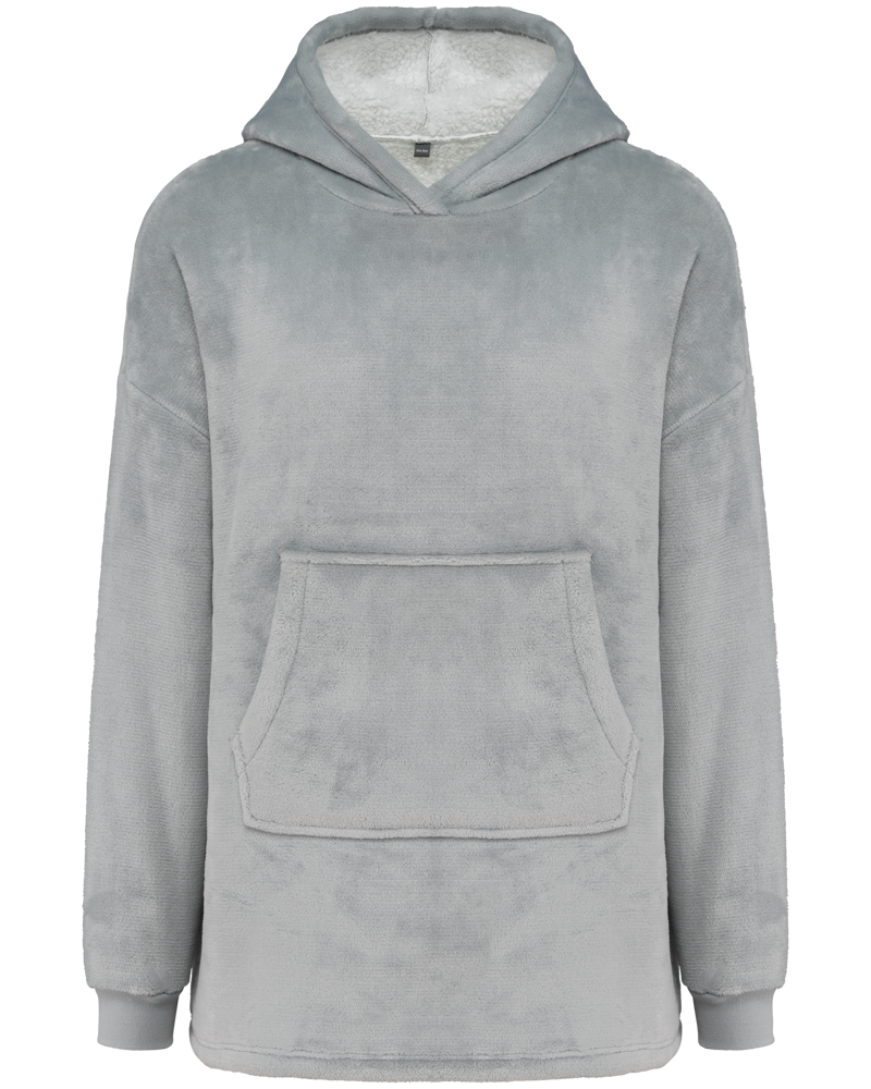 K410 - Poncho plaid - Snow Grey