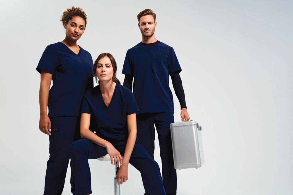 NN200 - Stretch tuniek met korte mouwen voor heren