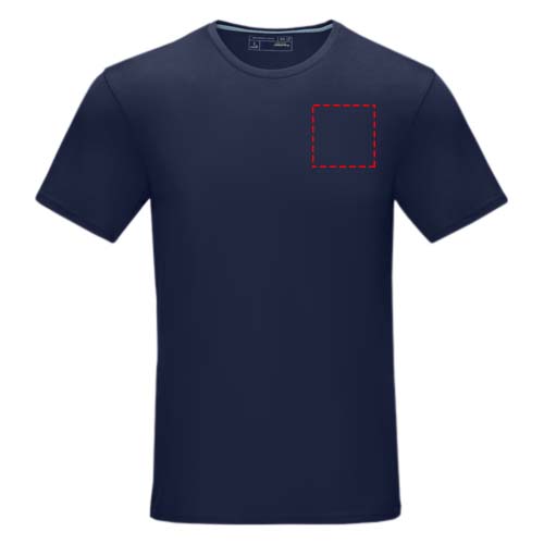 Azurite heren T-shirt met korte mouwen biologisch textiel