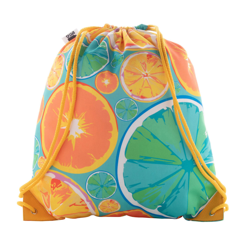 CreaDraw Supreme - Custom made trekkoord tas - geel/wit