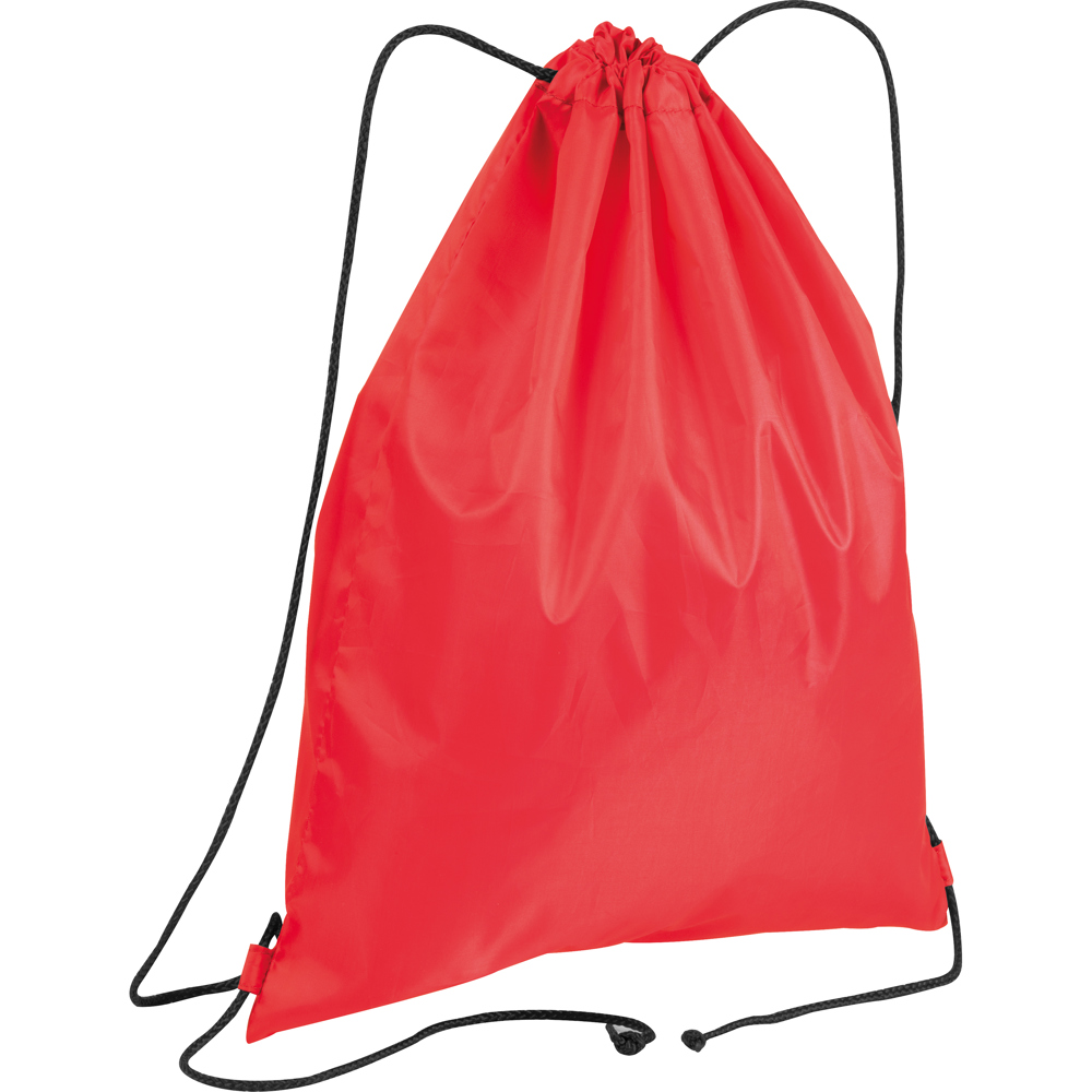 Gymbag van gerecycled polyester - Rood