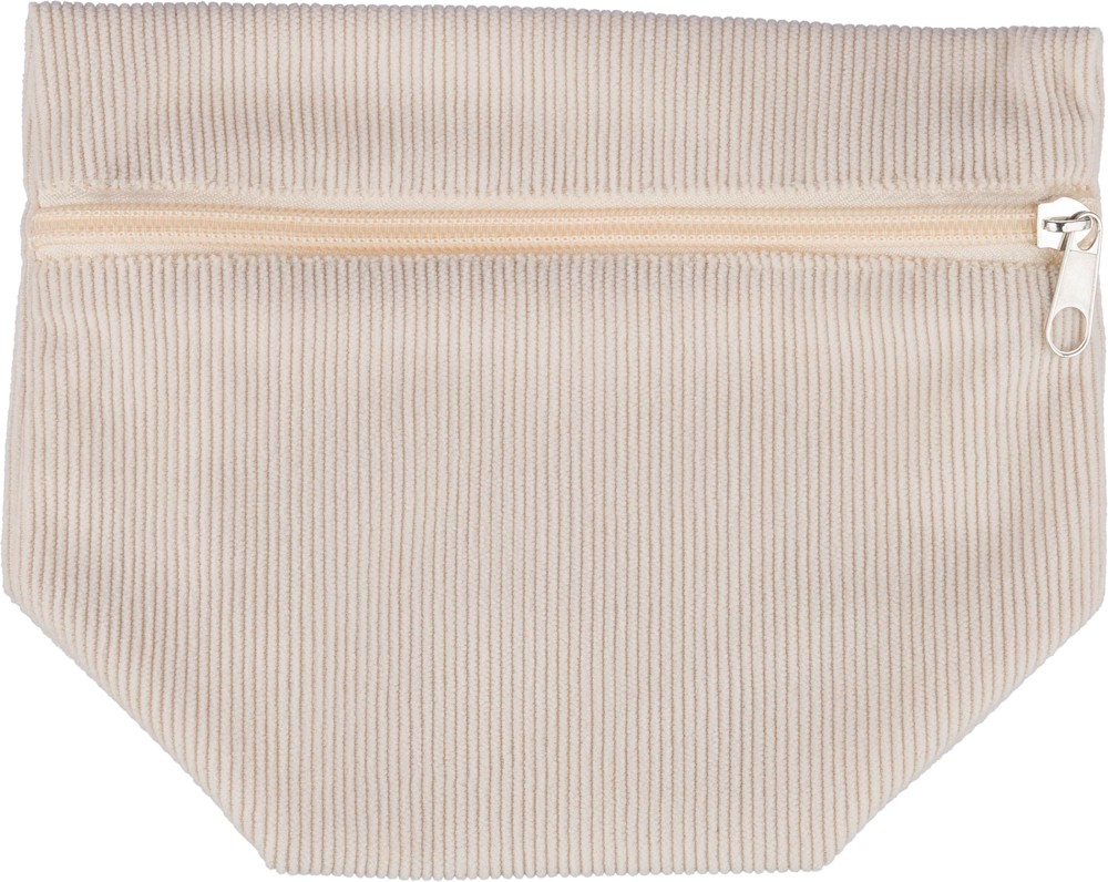 Corduroy toilettasje Tia - beige