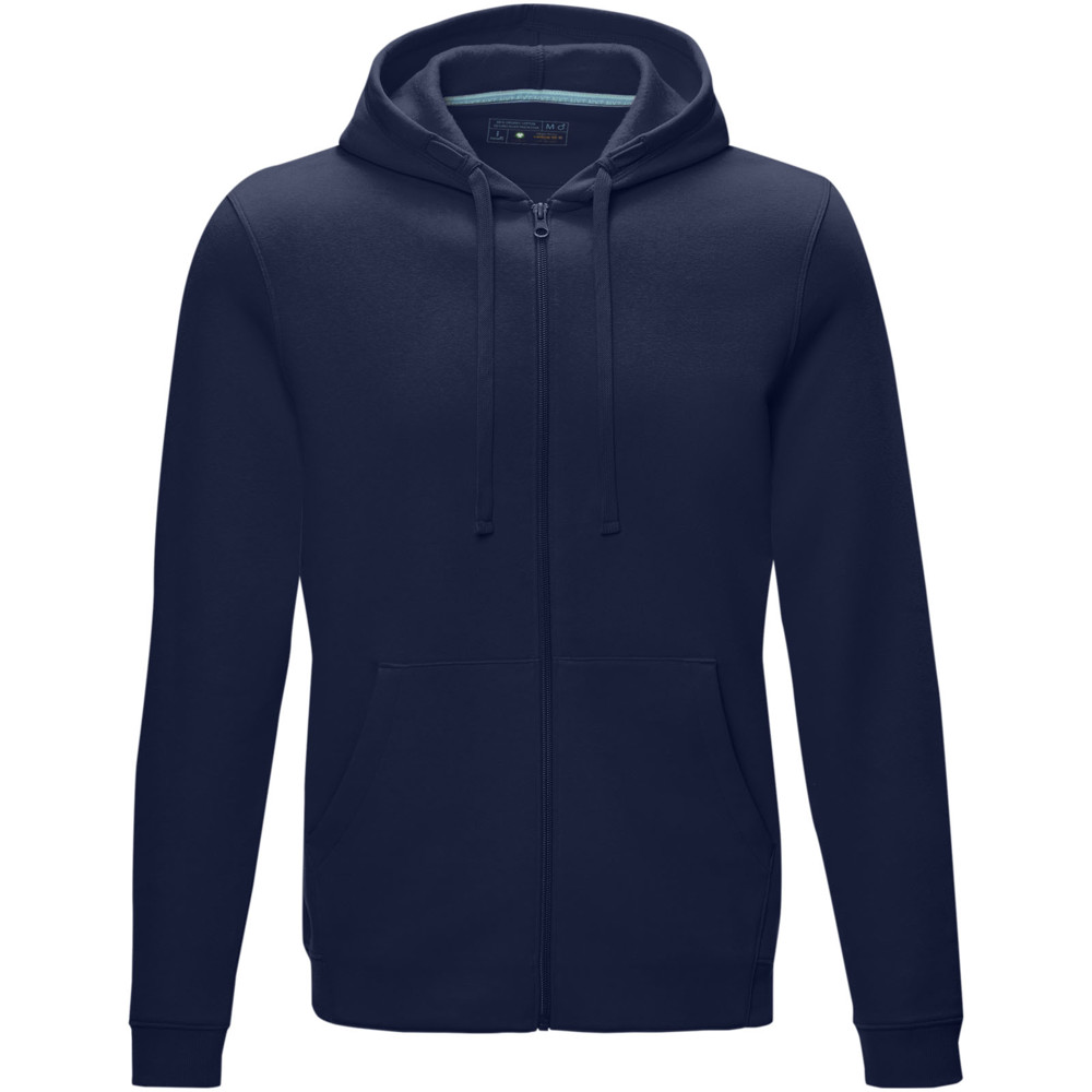 Ruby heren biologische gerecyclede hoodie met volledige rits