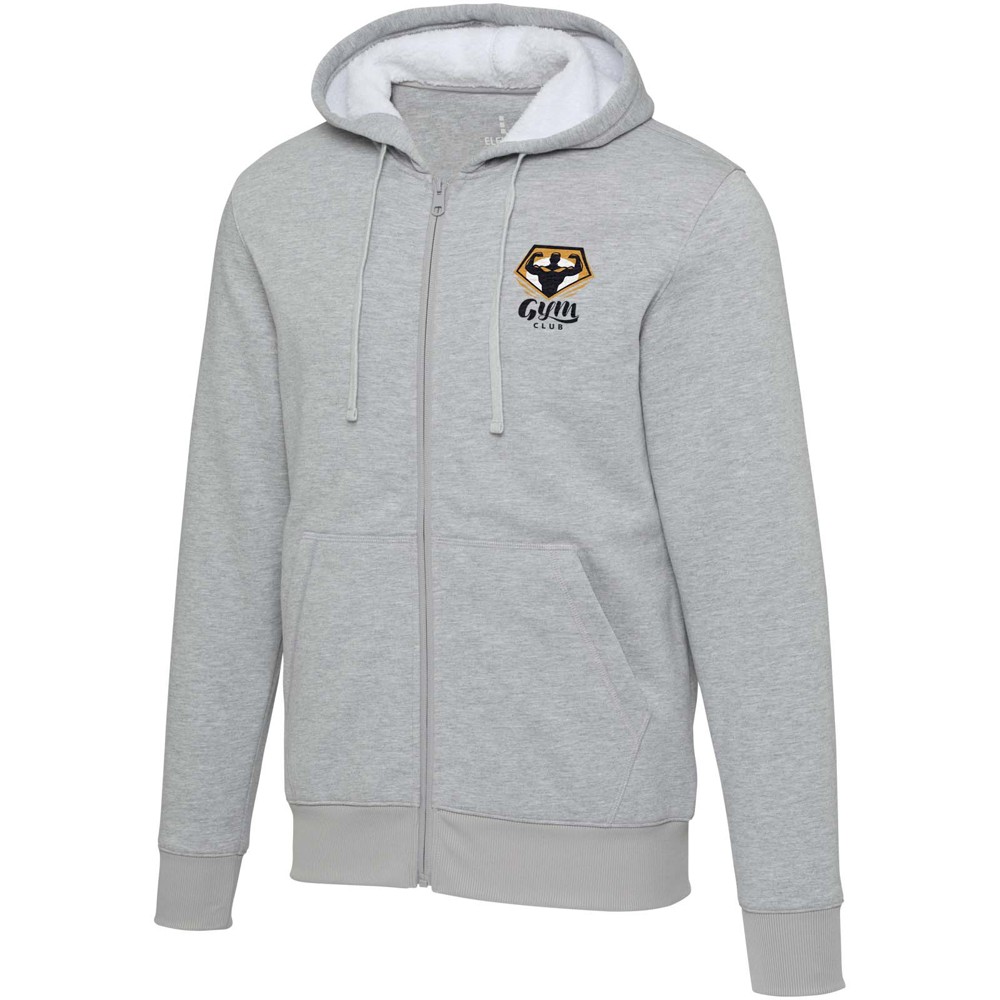 Natron 320 g/m² sherpahoodie met volledige rits