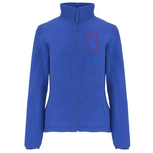 Artic fleece damesjack met volledige rits