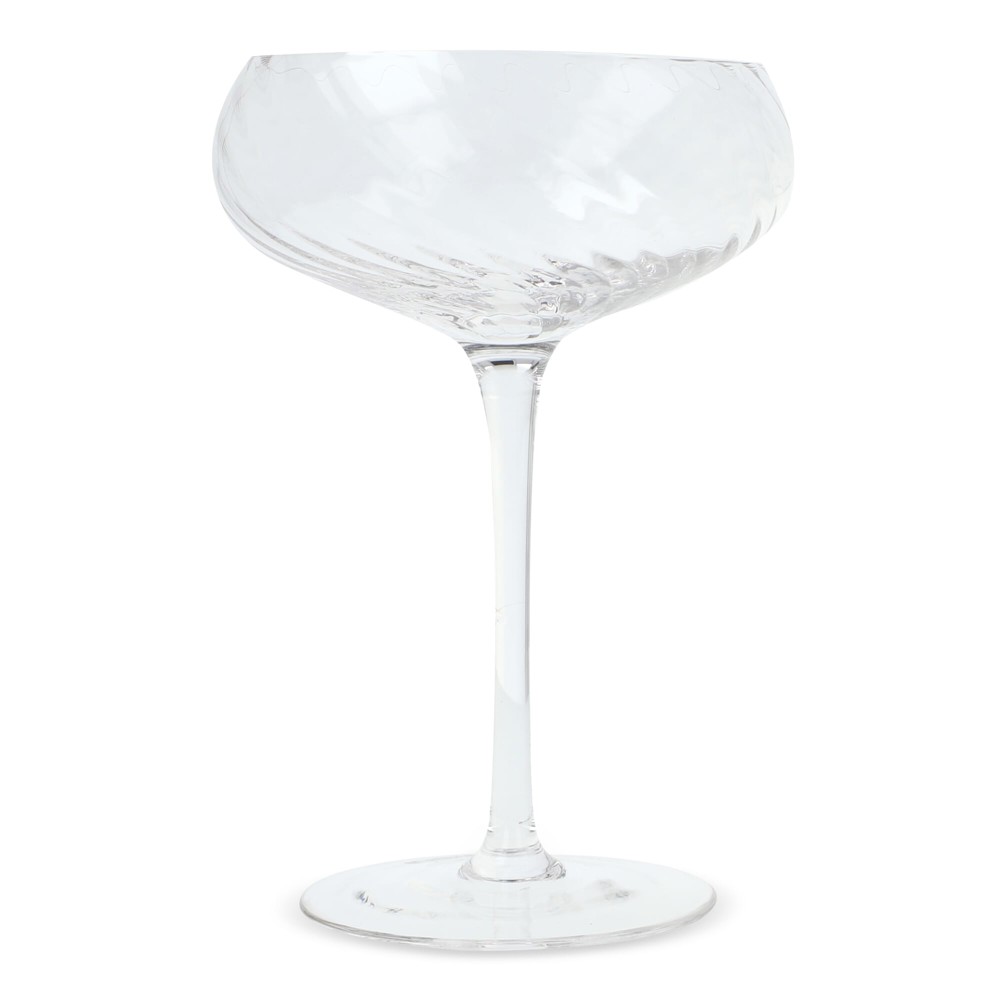 Byon Opacity set van 2 champagneglazen met stijlvol glas patroon 300ml