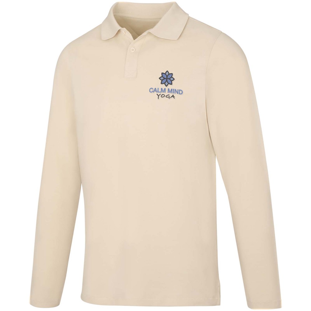 Calgary 180 g/m² herenpolo met lange mouwen