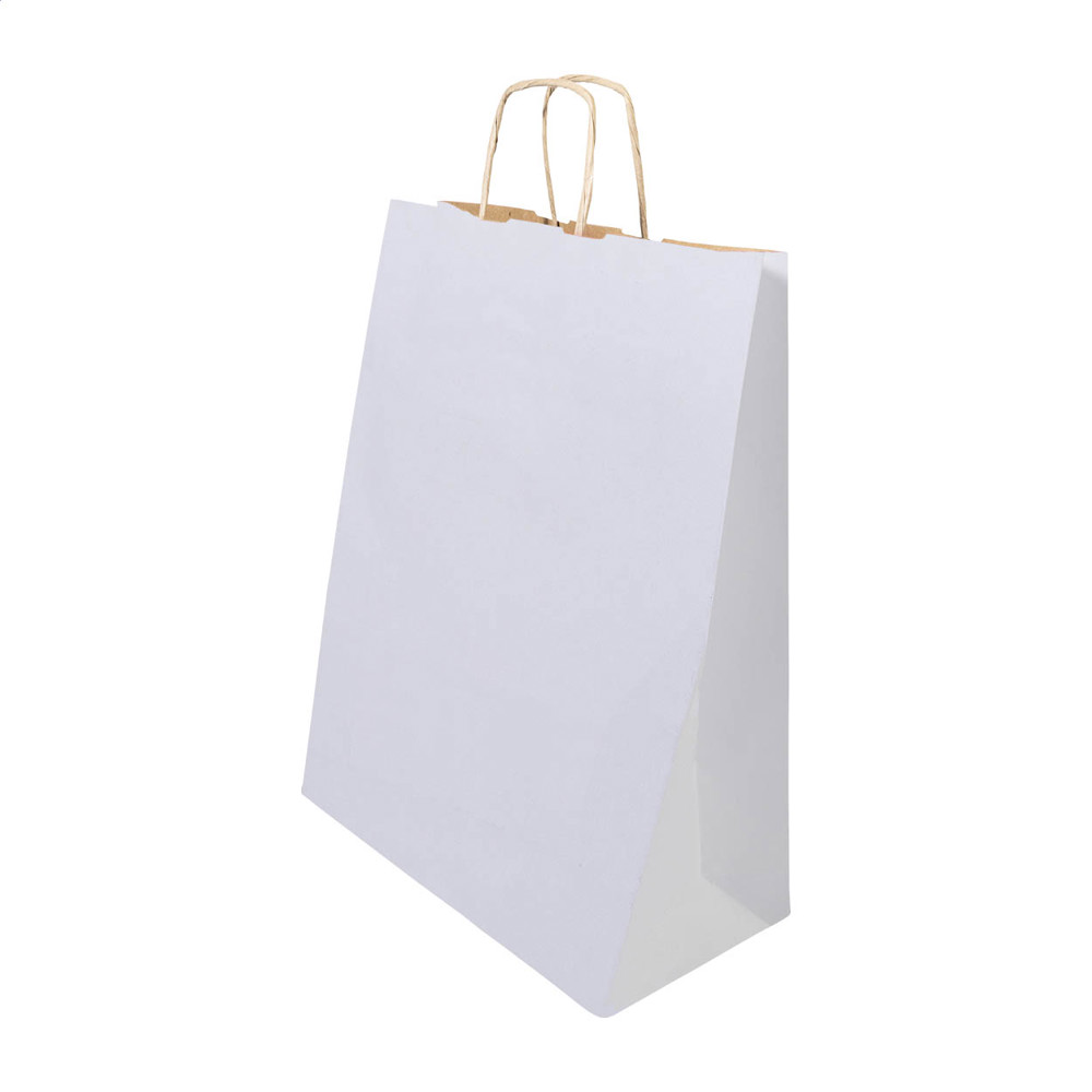 Papbag M - papieren geschenktas, medium - Wit