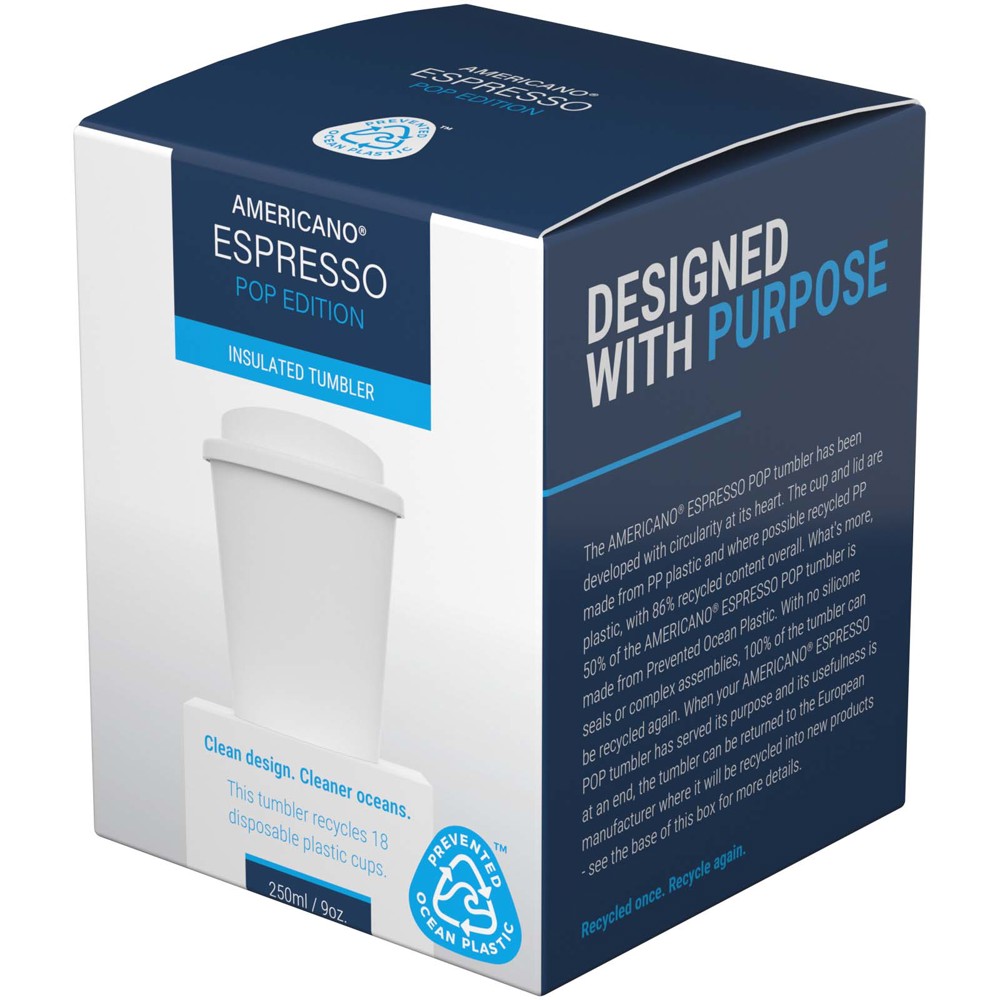 Americano® Espresso POP 250 ml beker met morsbestendig deksel