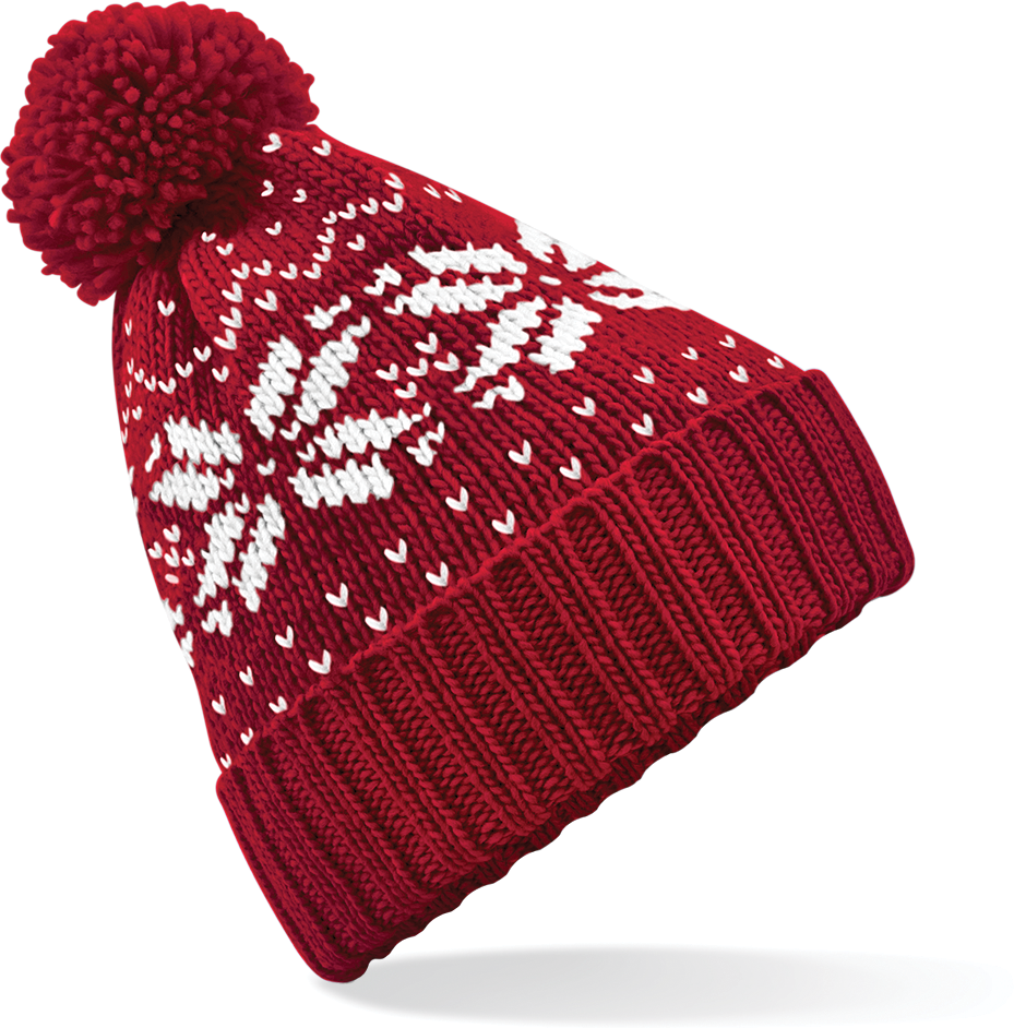 B456 - Muts Snowstar® jacquard - Classic Red / White