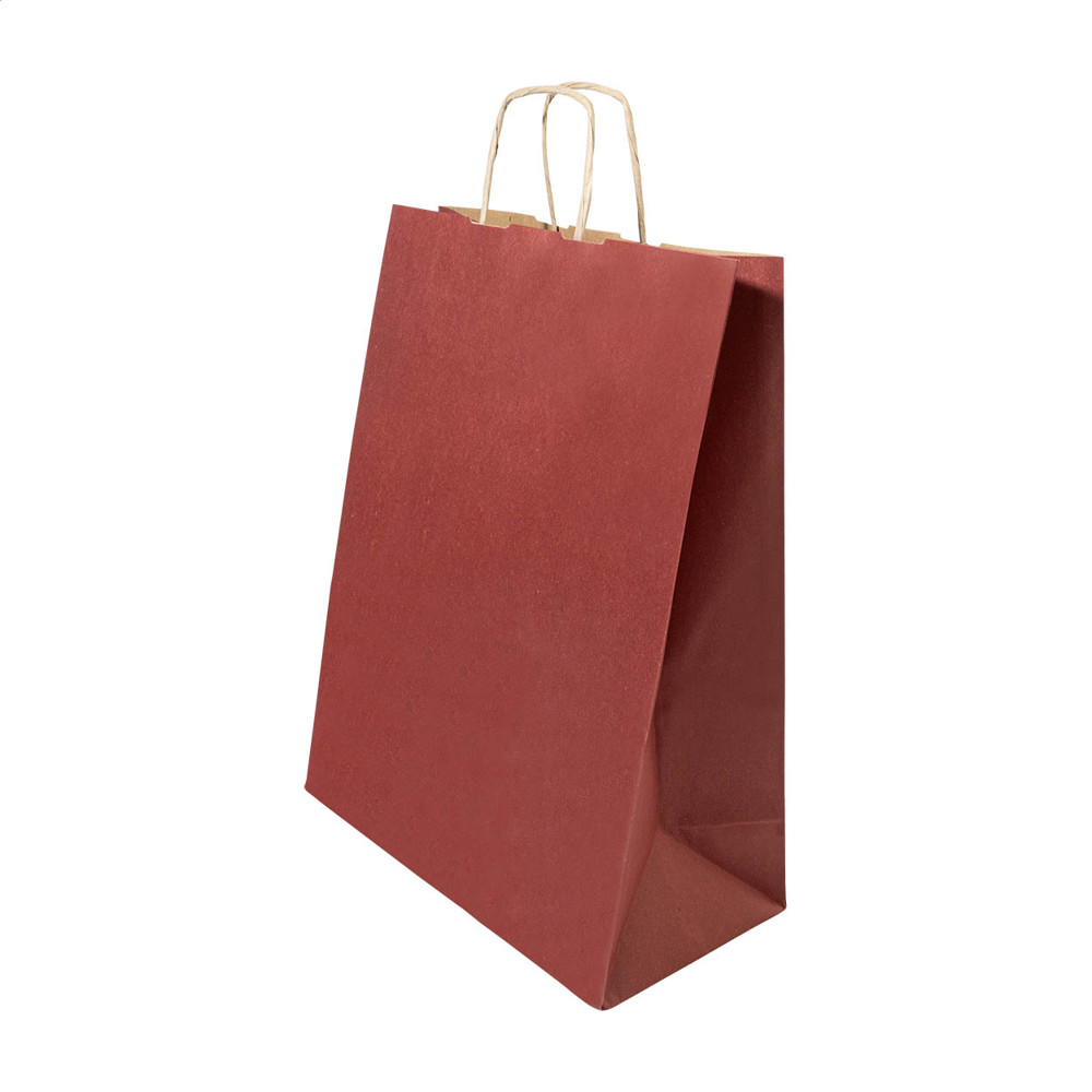Papbag M - papieren geschenktas, medium - Bordeaux