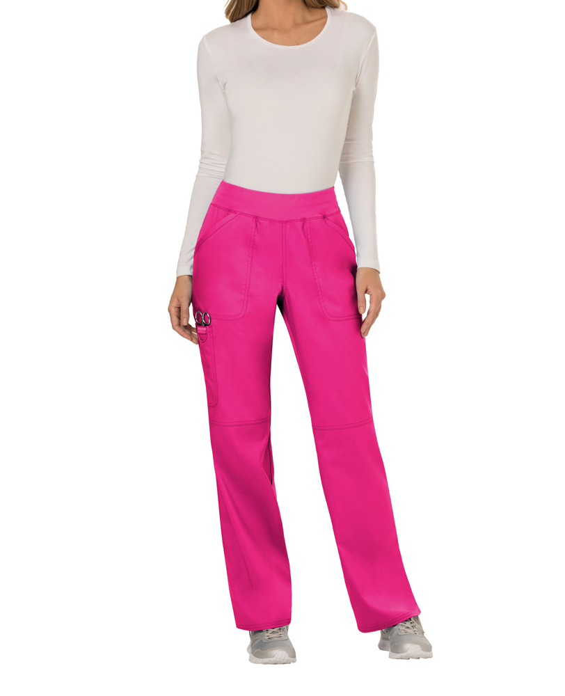 - Cargobroek met standaard taille en zonder sluiting voor dames - Electric Pink