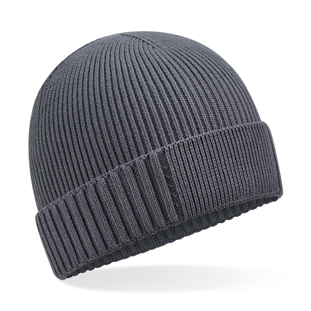 B438N - Biologisch katoenen muts met technische patch - Graphite Grey
