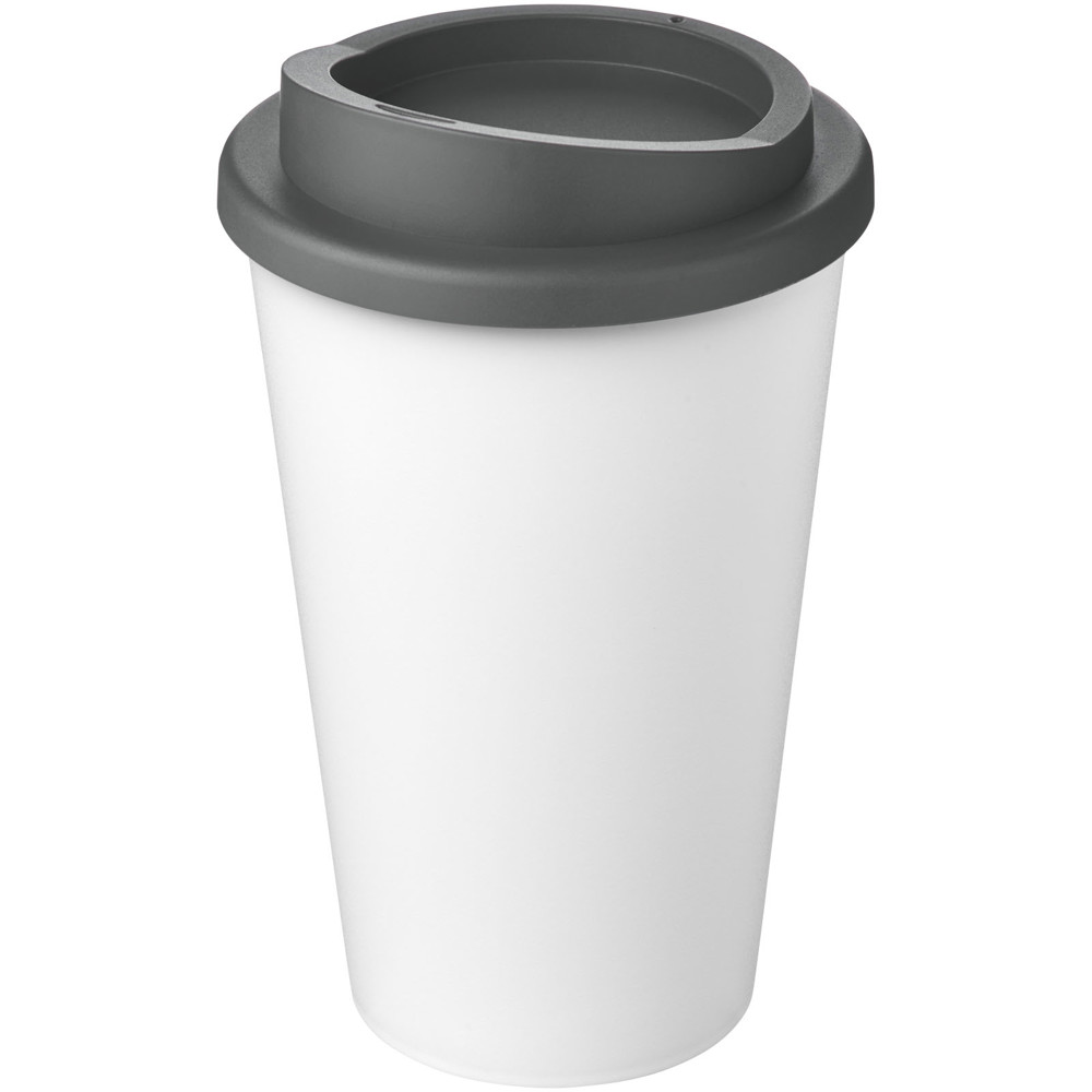 Americano® Eco 350 ml gerecyclede drinkbeker - Wit, Grijs