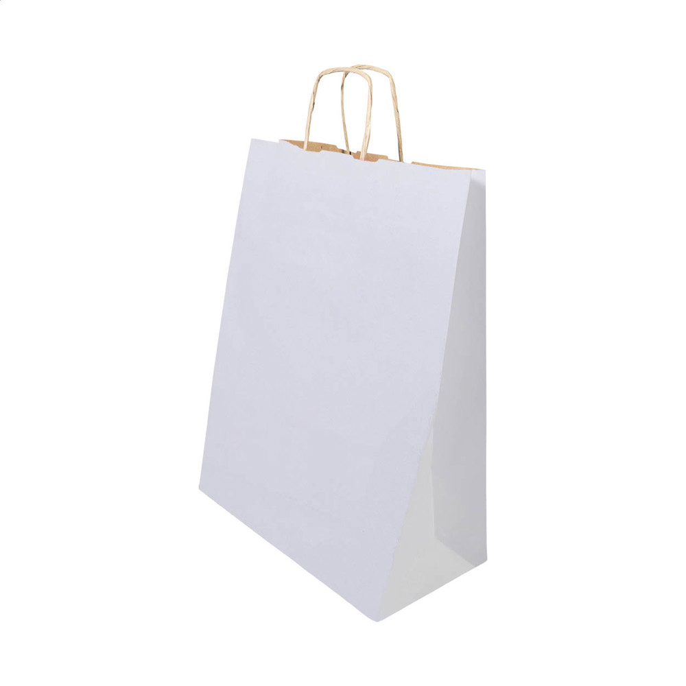 Papbag S - papieren geschenktas, klein - Wit