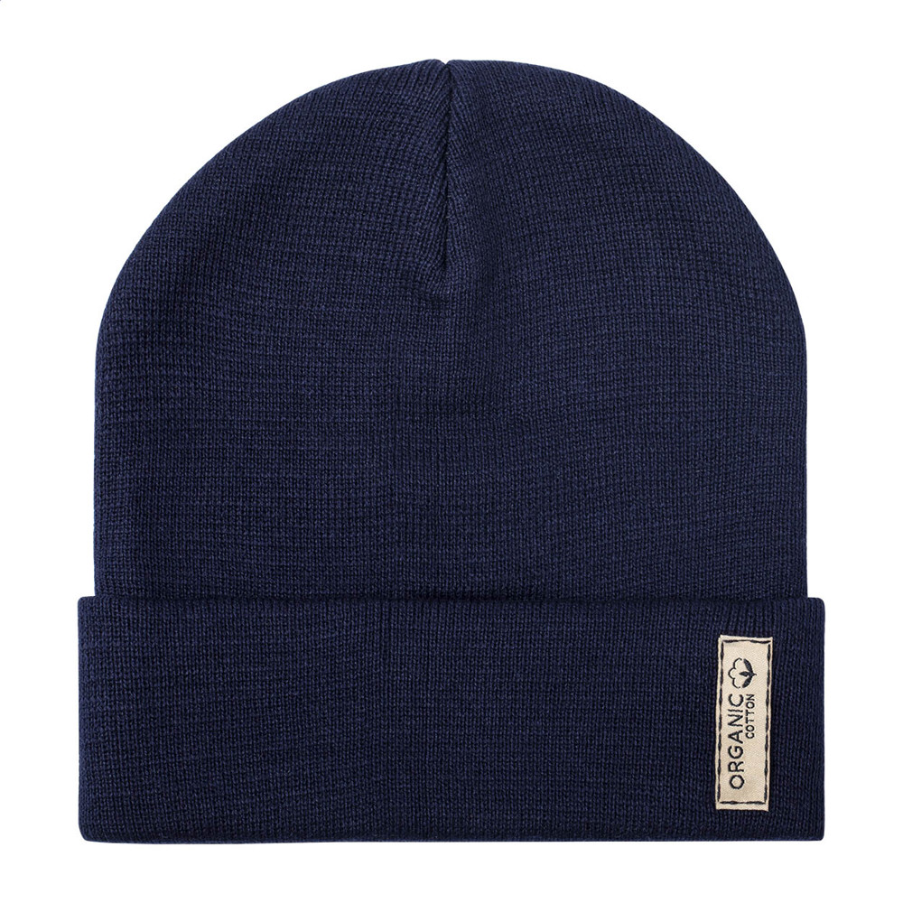 Bloony - wintermuts van biologisch katoen - donker blauw