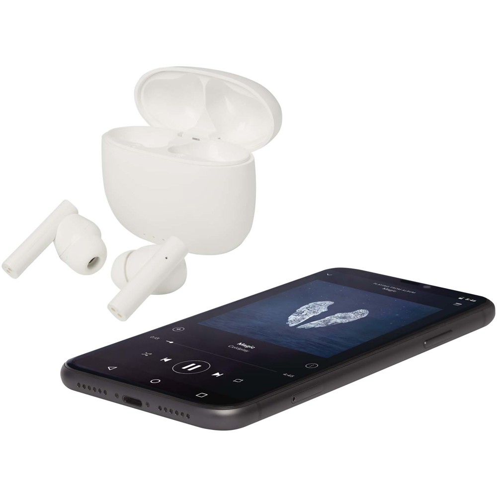 Alterf gerecycleerde plastic True Wireless Bluetooth®-oordopjes met siliconen oordopjes
