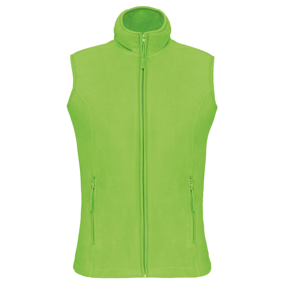 - Bodywarmer van microfleece dames - lime