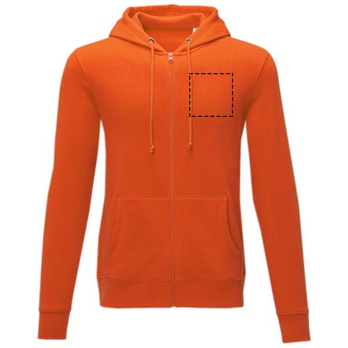Charon 240 g/m² heren hoodie met ritssluiting