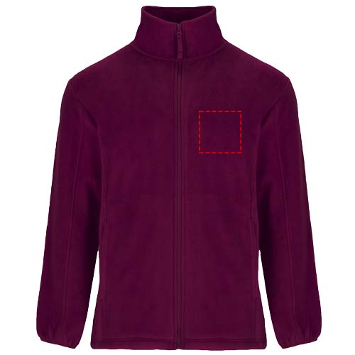 Artic fleece herenjack met volledige rits