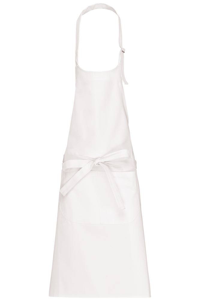 K8005 - Schort wasbaar op hoge temperatuur - White
