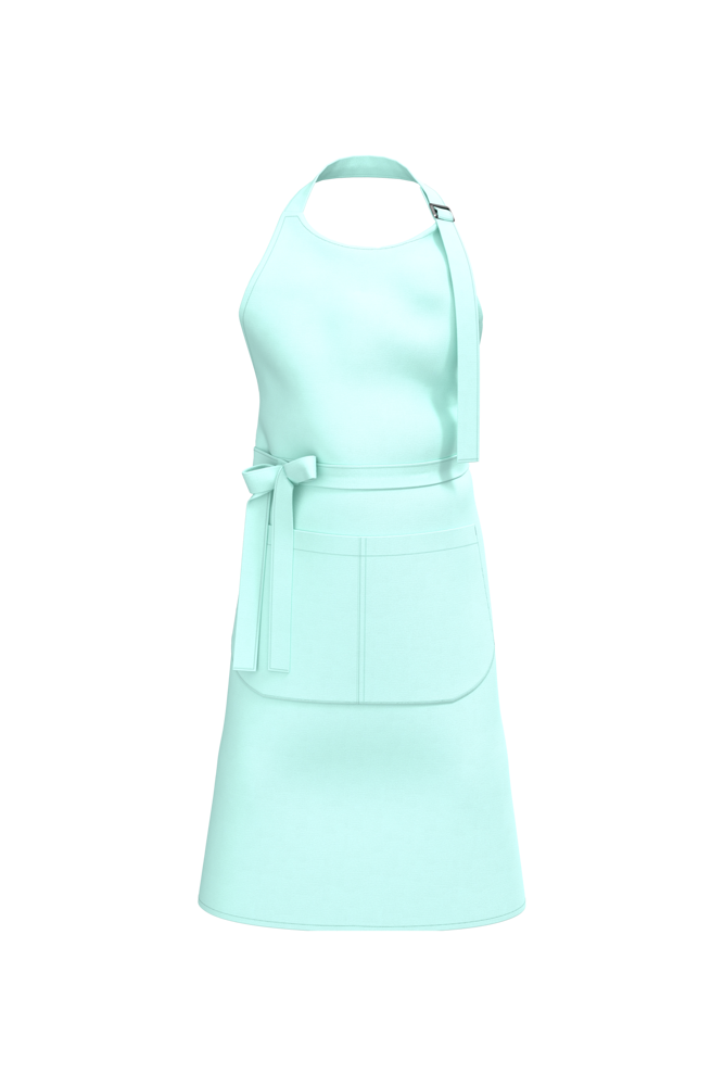 K8007 - Schort met zak van biologisch katoen - Ice Mint