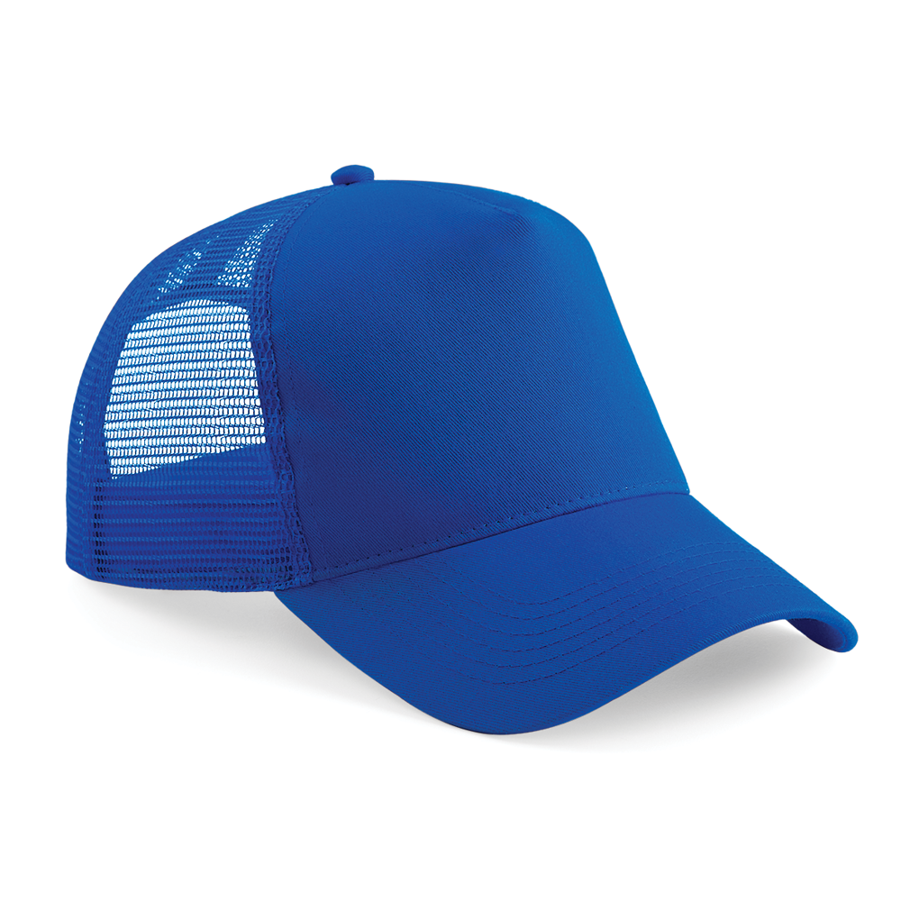 B640 - Snapback truckerpet - Bright Royal / Bright Royal