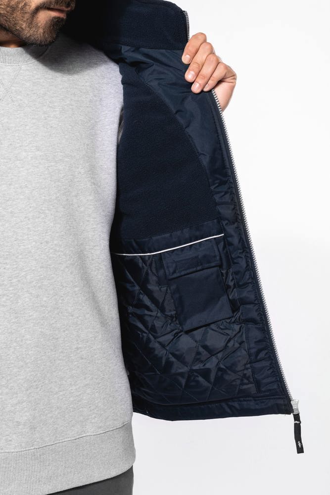 K659 - Met fleece gevoerde bodywarmer heren