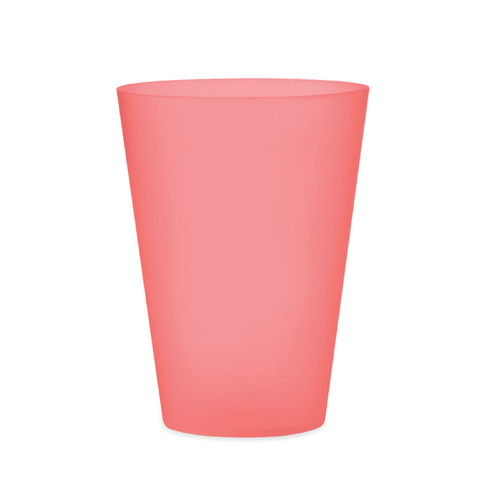 FESTA - Herbruikbare event beker 300ml - transparant rood