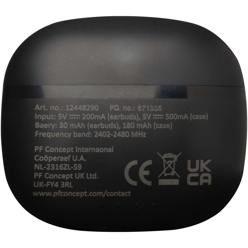 Alterf gerecycleerde plastic True Wireless Bluetooth®-oordopjes met siliconen oordopjes