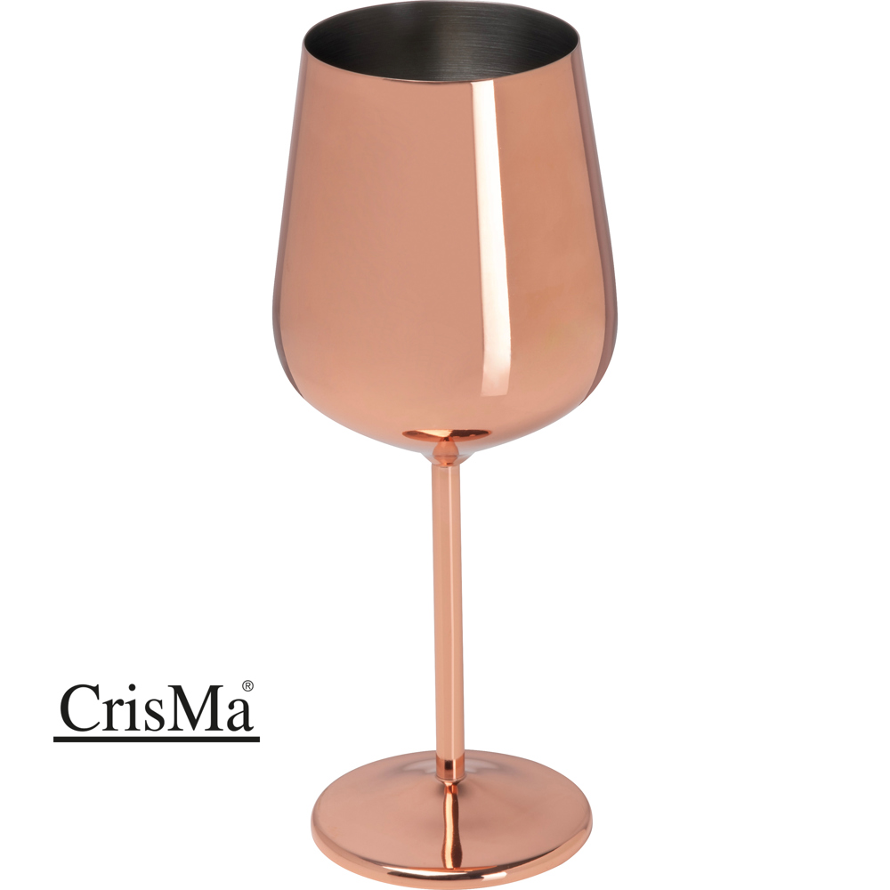 CrisMa wijnglas van rvs/koper, 500 ml