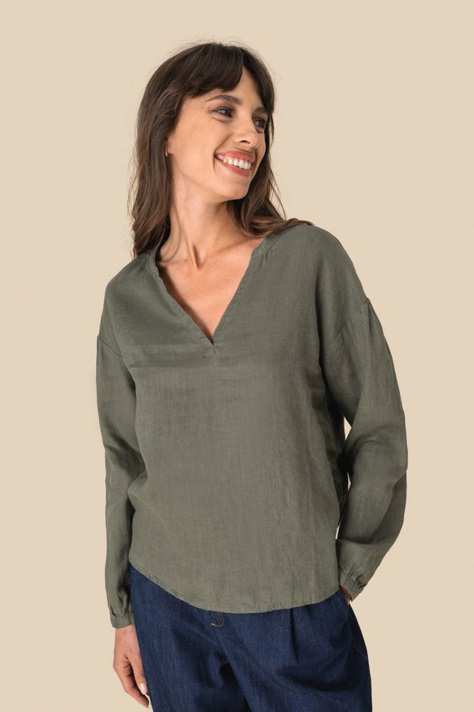 SP524 - Linnen damesblouse